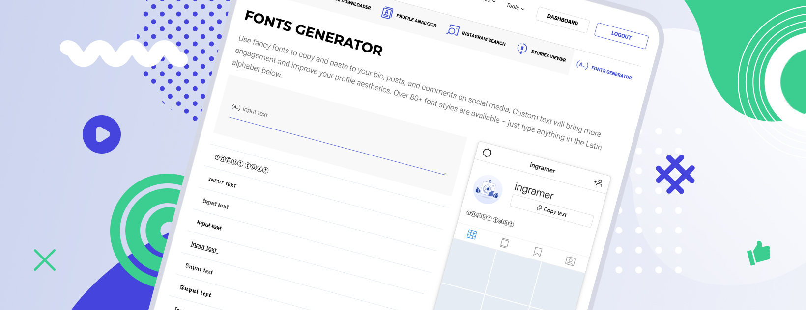 Inflact Instagram Font Generator launch